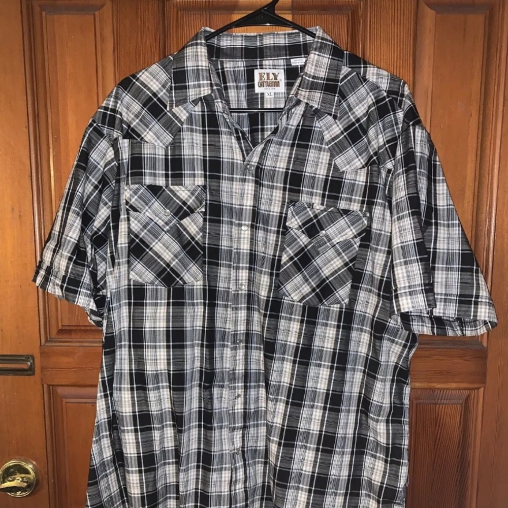 Ely Cattleman pearl snap western shirt